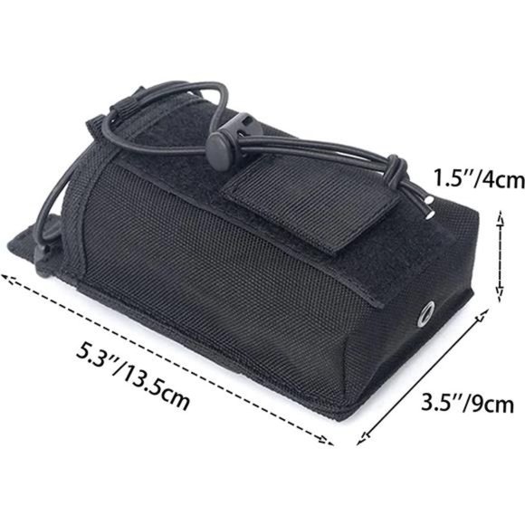 1000D Nylon Outdoor Tactical Pouch Sports Military Molle Radio Walkie Talkie - Picture 4 of 7